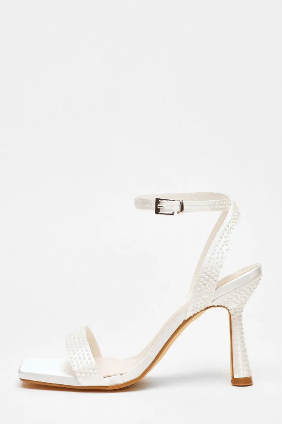 Quiz Bridal White Pearl Heeled Sandals Best