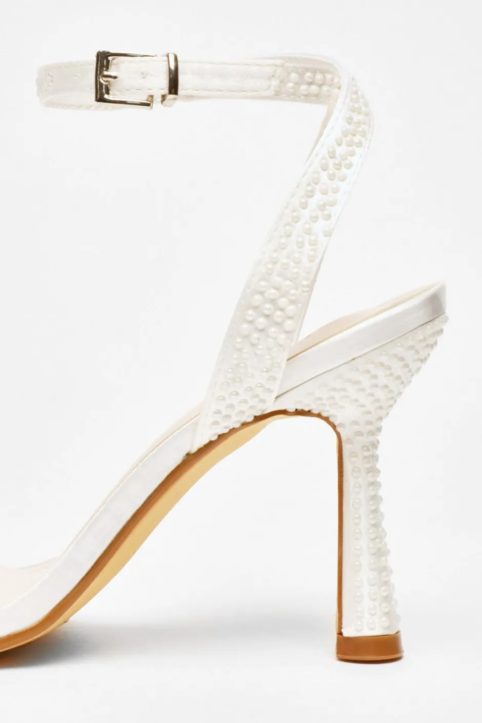 Quiz Bridal White Pearl Heeled Sandals Best