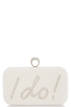 Quiz Bridal White Ring Box Bag Online