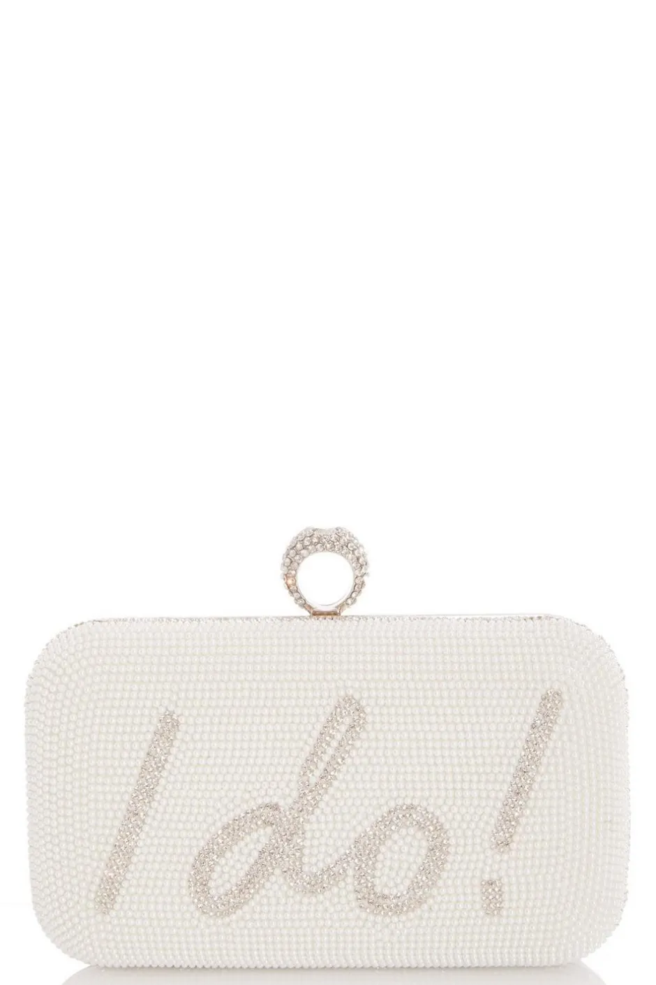 Quiz Bridal White Ring Box Bag Online