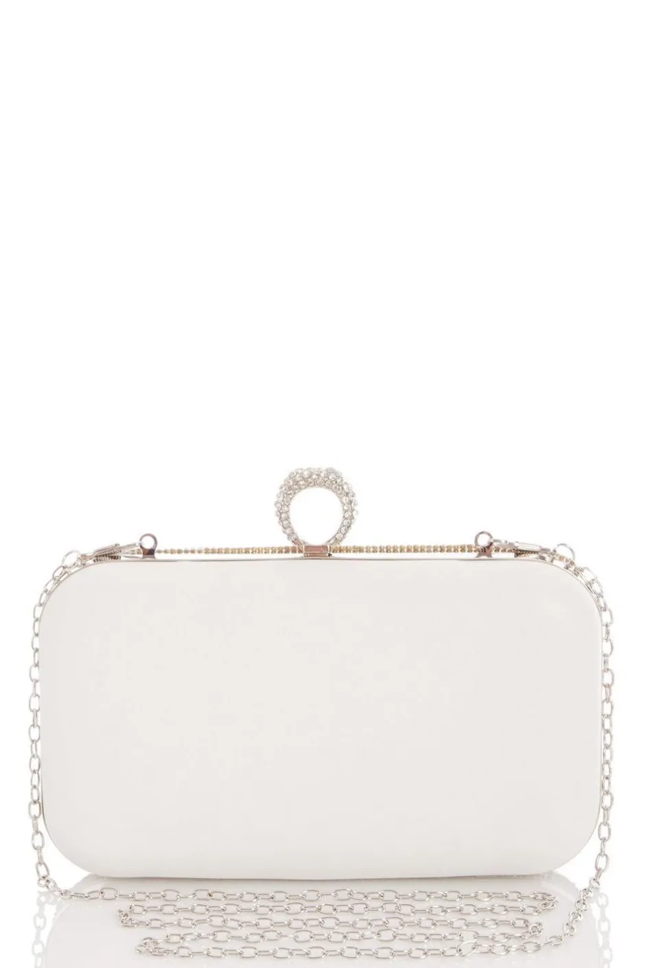 Quiz Bridal White Ring Box Bag Online