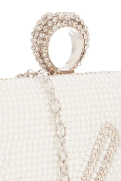Quiz Bridal White Ring Box Bag Online