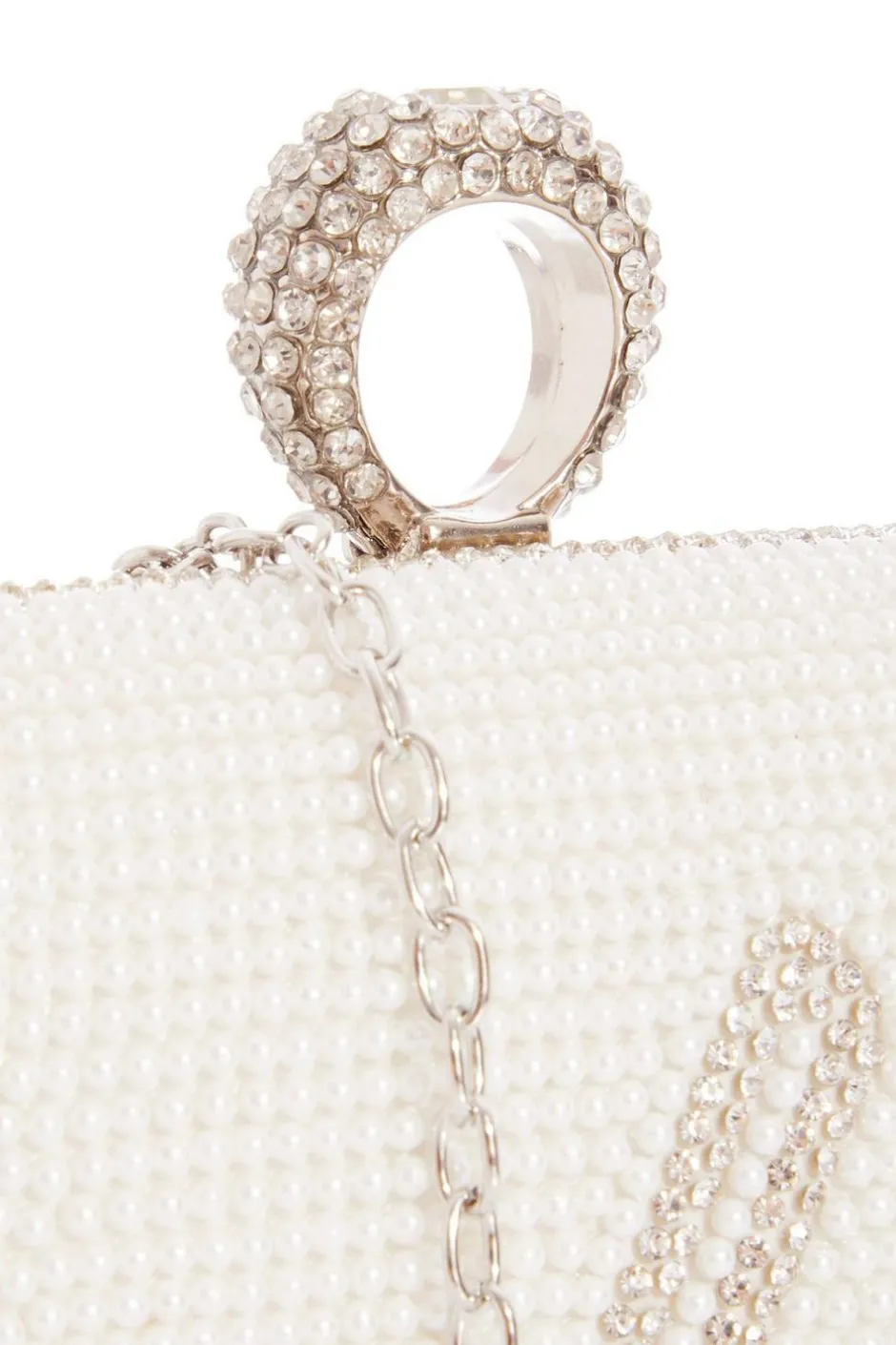 Quiz Bridal White Ring Box Bag Online