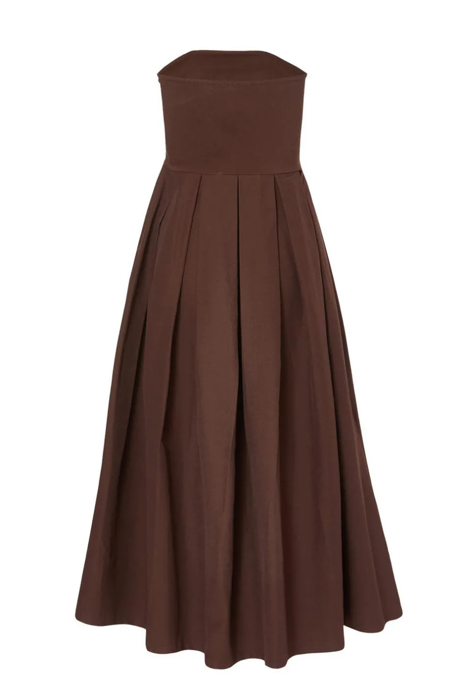 Quiz Brown Bandeau Midi Dress Discount
