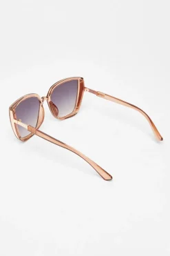 Quiz Cat Eye Sunglasses Brown