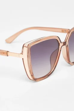 Quiz Cat Eye Sunglasses Brown