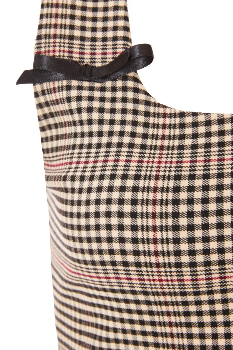 Quiz Brown Checked Corset Top Outlet