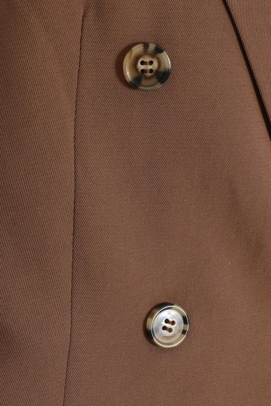 Quiz Cropped Tailored Blazer Brown Hot