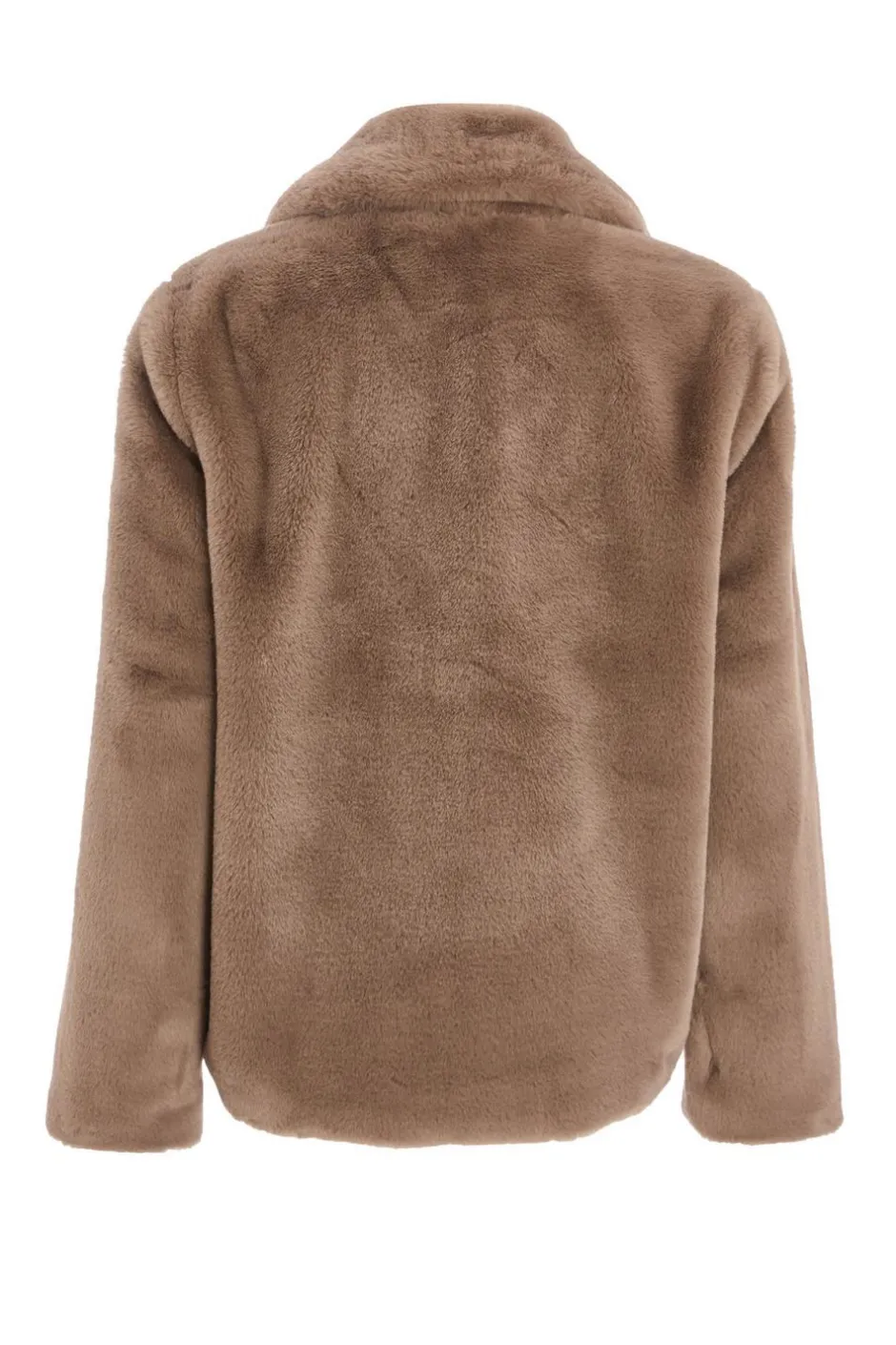Quiz Brown Faux Fur Jacket Discount