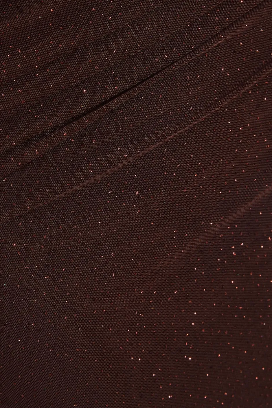 Quiz Brown Glitter Mesh Midaxi Skirt Discount