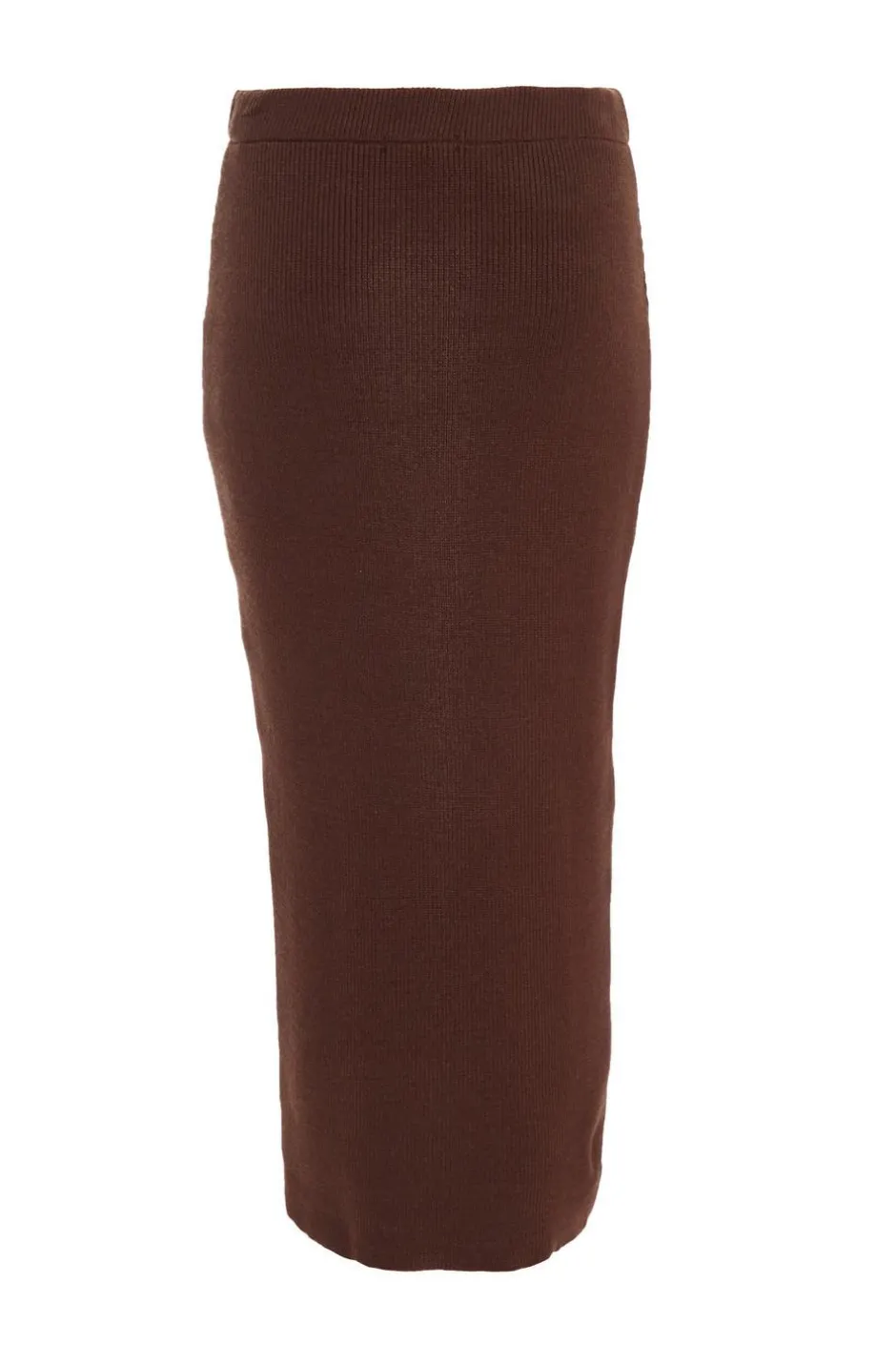 Quiz Knit Midaxi Skirt Brown