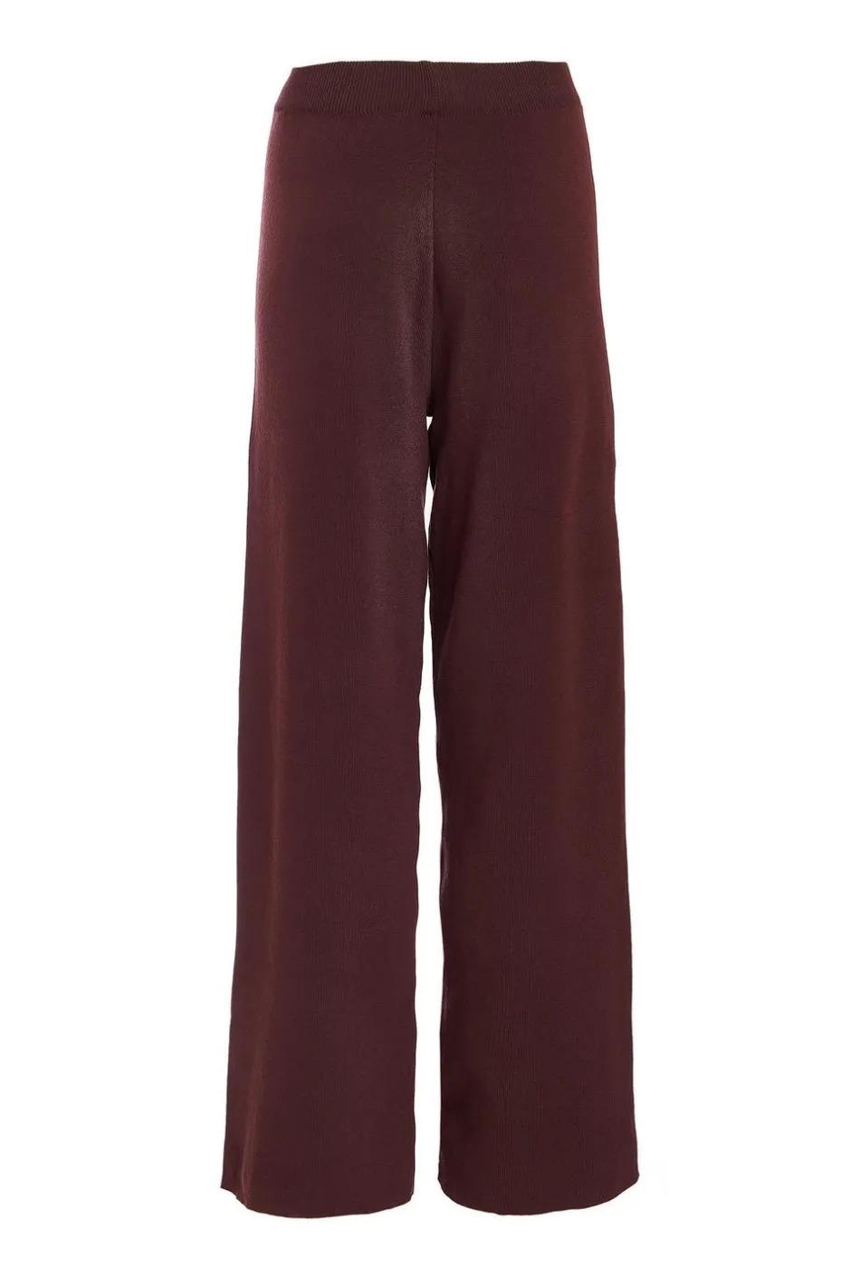 Quiz Knit Wide Leg Trousers Brown Online