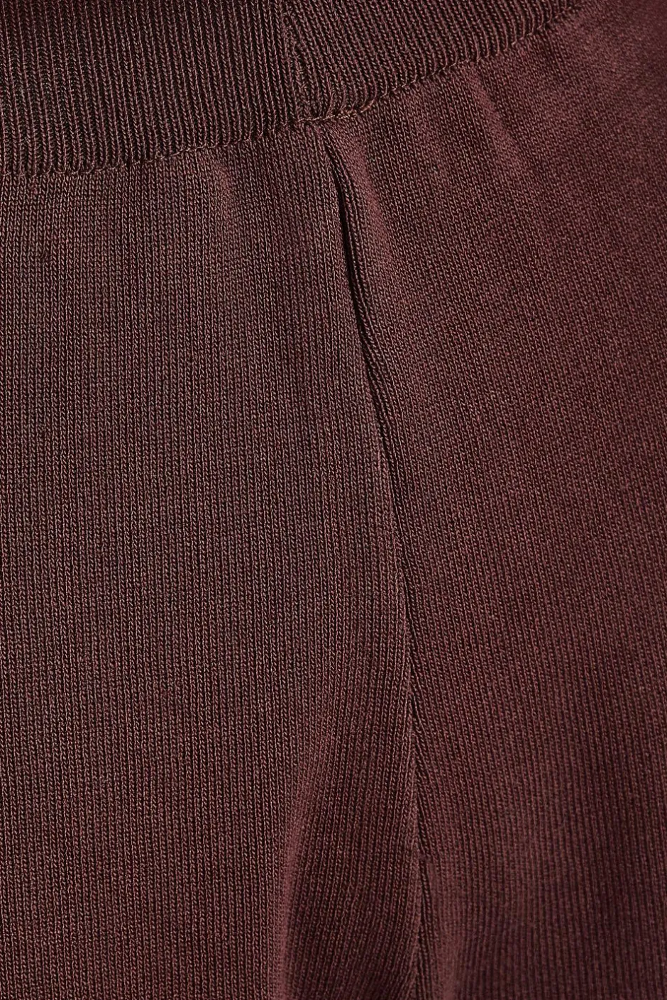 Quiz Knit Wide Leg Trousers Brown Online
