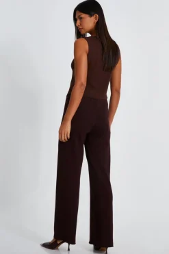 Quiz Brown Knitted Waistcoat Best