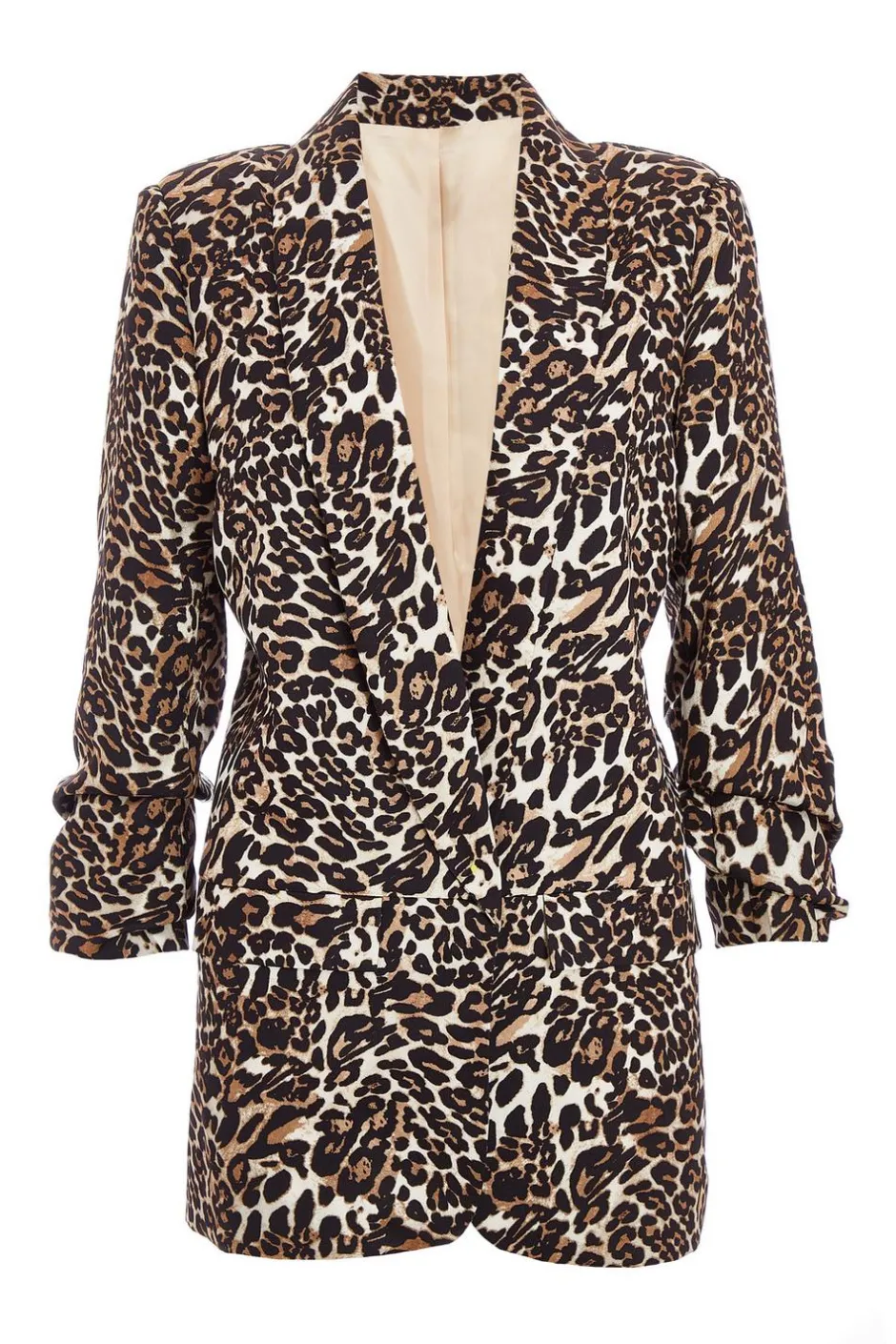 Quiz Brown Leopard Print Blazer Hot