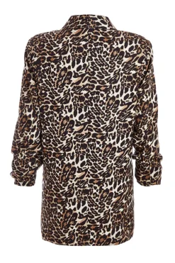 Quiz Brown Leopard Print Blazer Hot