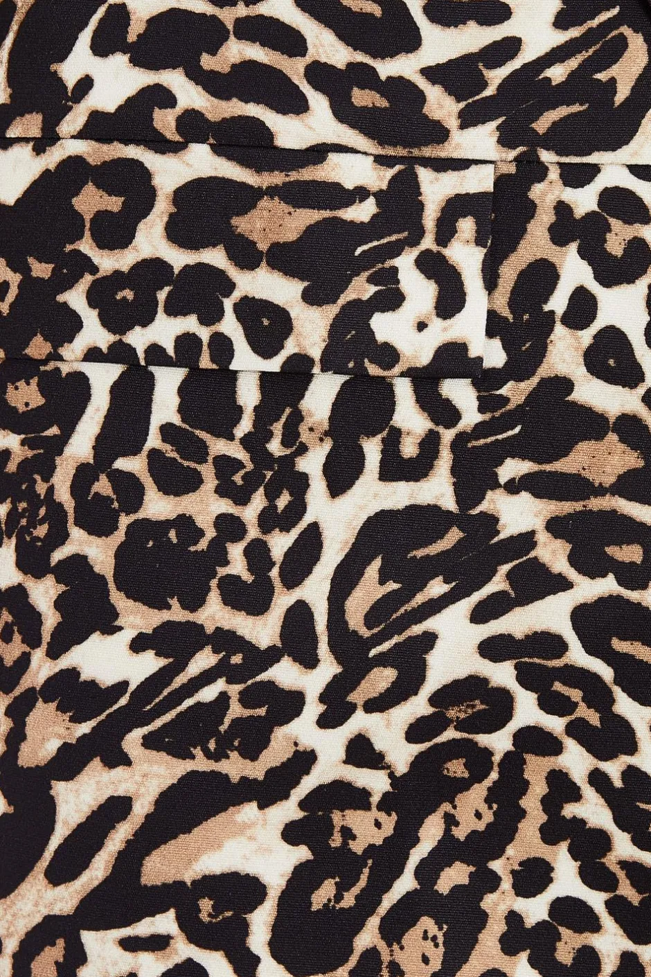 Quiz Brown Leopard Print Blazer Hot