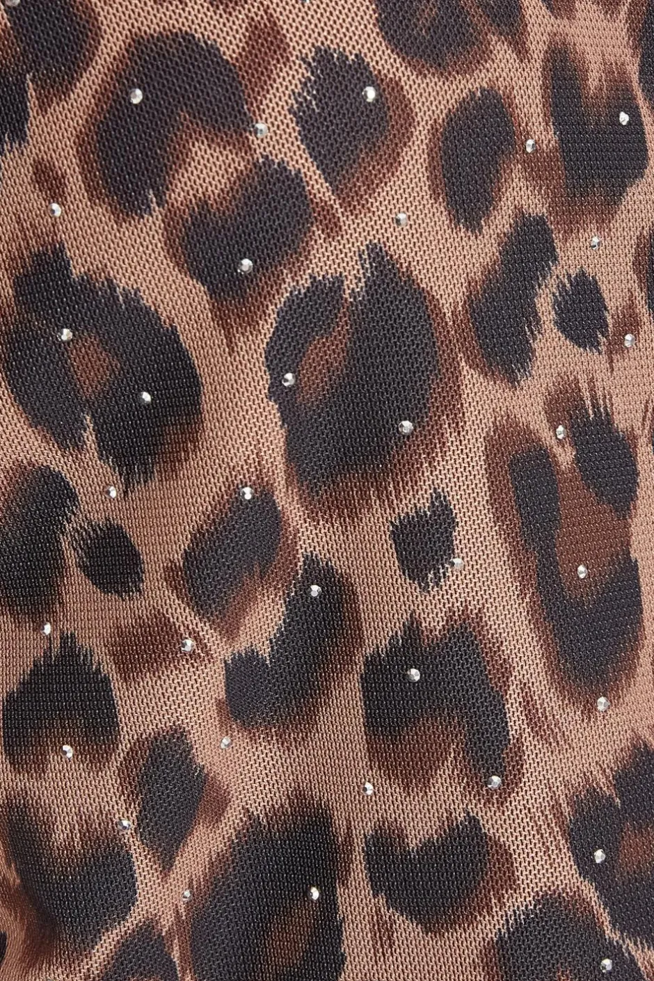 Quiz Brown Leopard Print Crop Top New