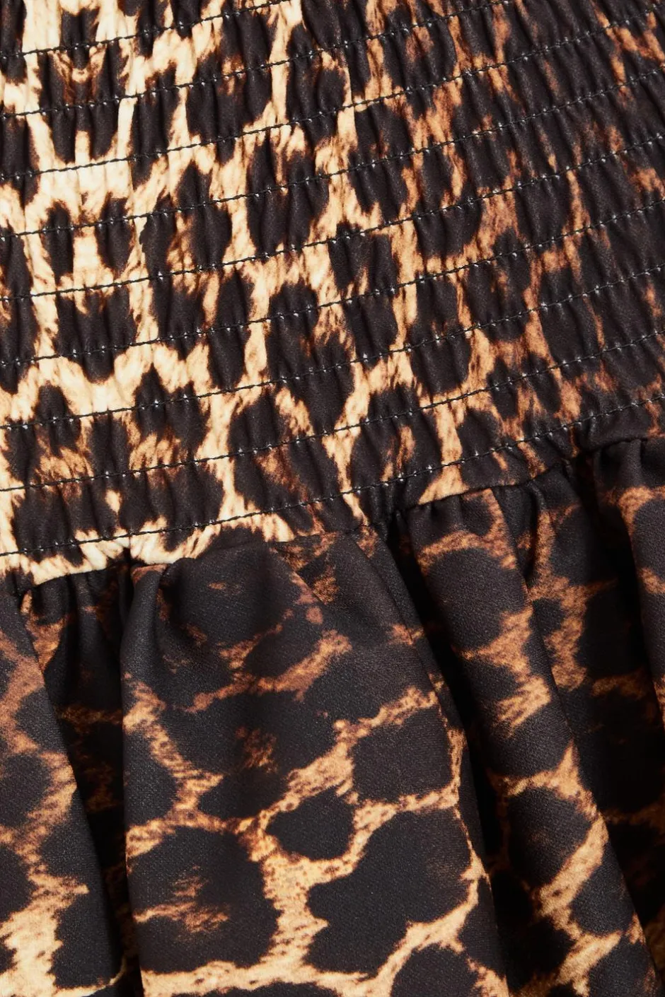 Quiz Brown Leopard Print Frill Mini Skirt New