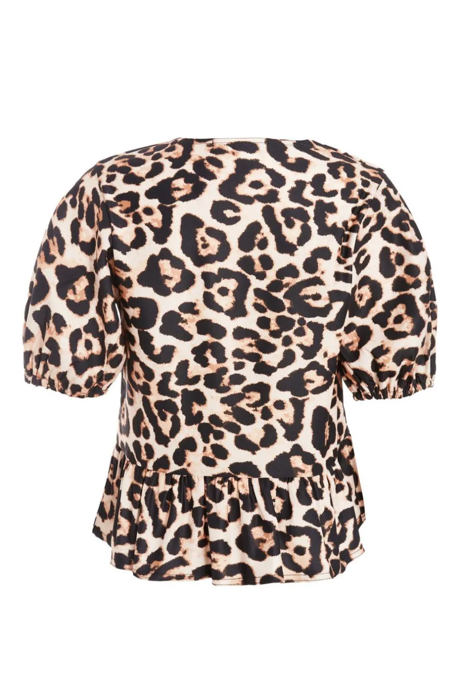 Quiz Brown Leopard Print Tie Top Best