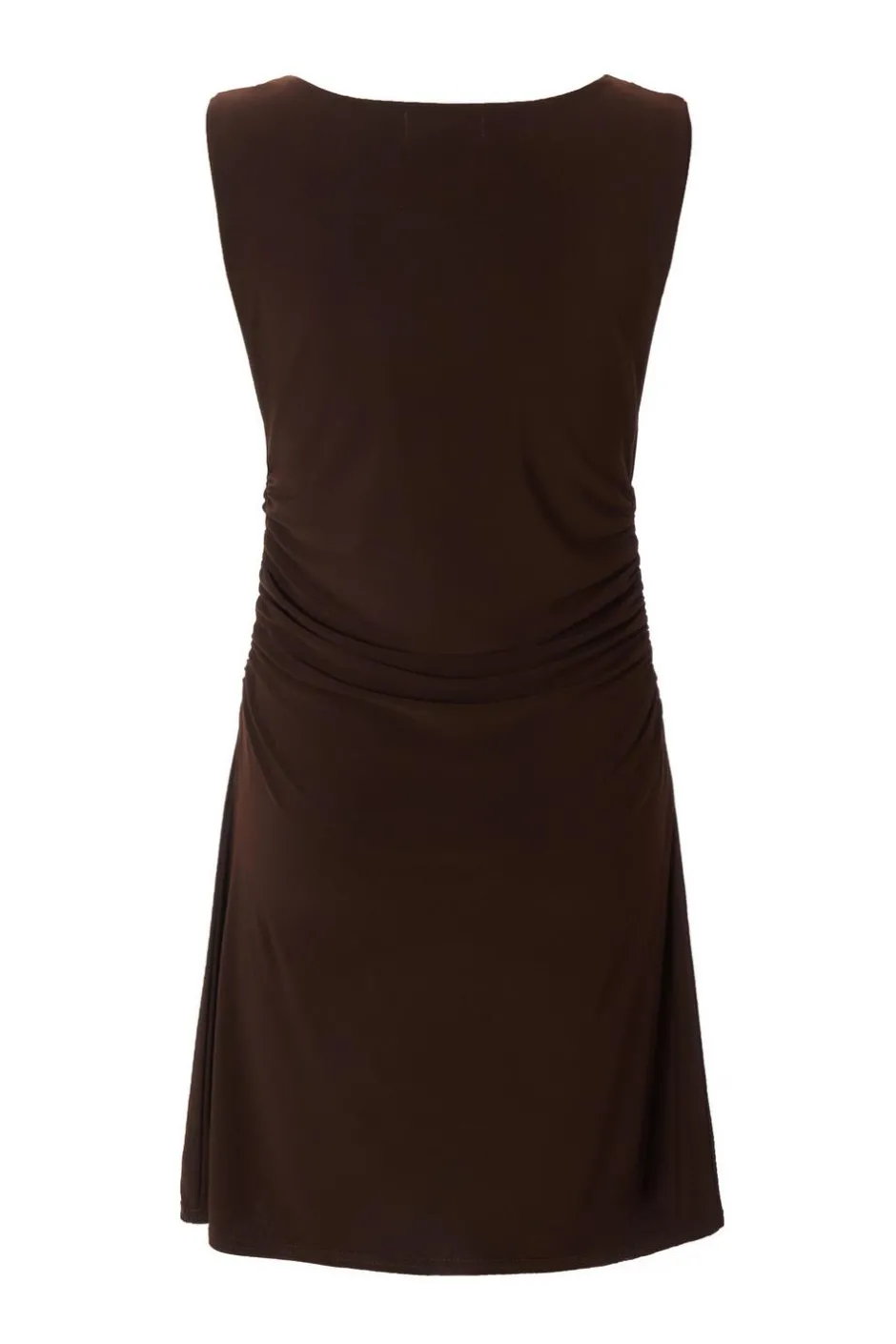 Quiz Brown Mesh Cowl Neck Mini Dress Online