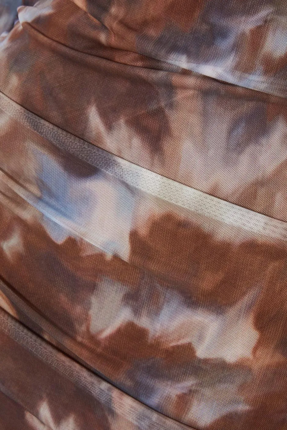 Quiz Brown Mesh Printed Midaxi Dress Best