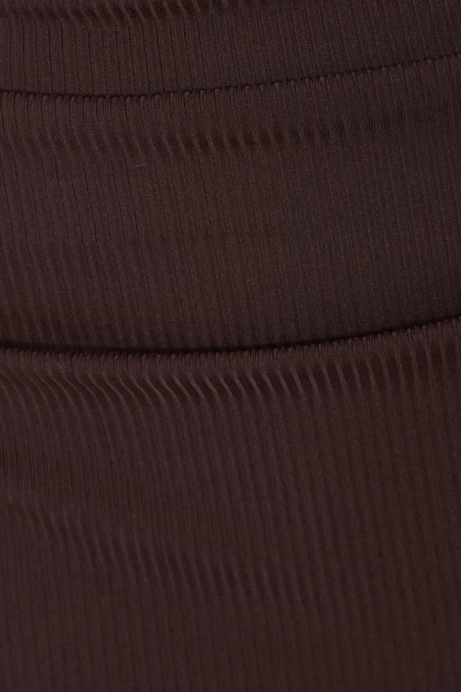 Quiz Ribbed Midaxi Dress Brown Clearance