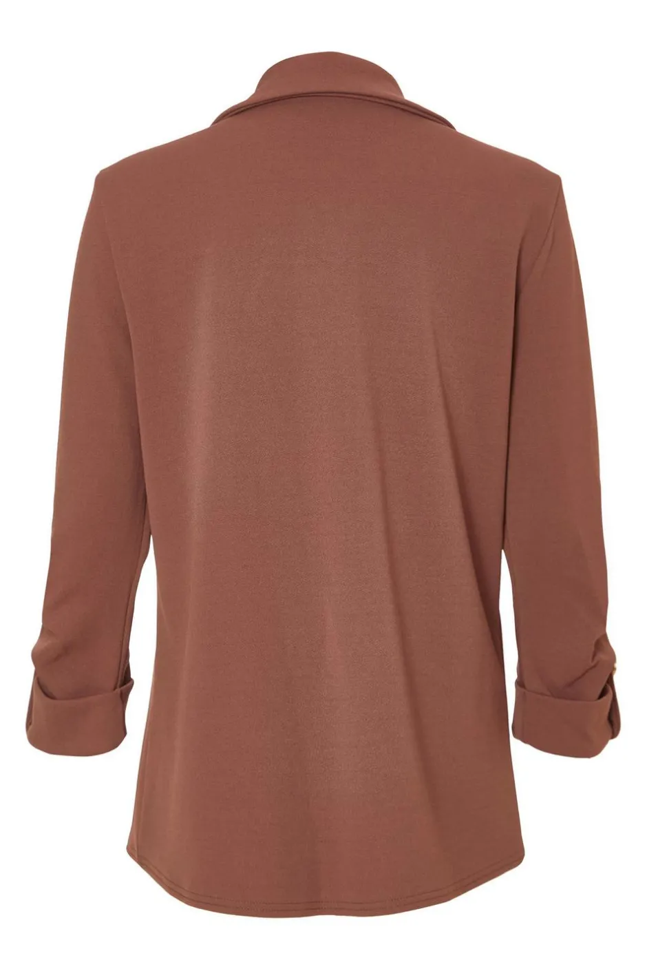 Quiz Ruched Sleeve Blazer Brown Clearance