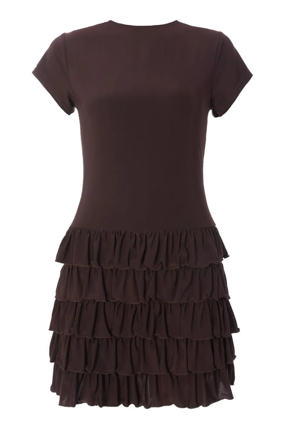 Quiz Brown Ruffle Skort Playsuit New