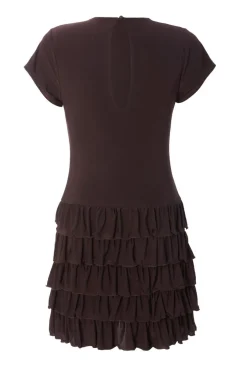 Quiz Brown Ruffle Skort Playsuit New