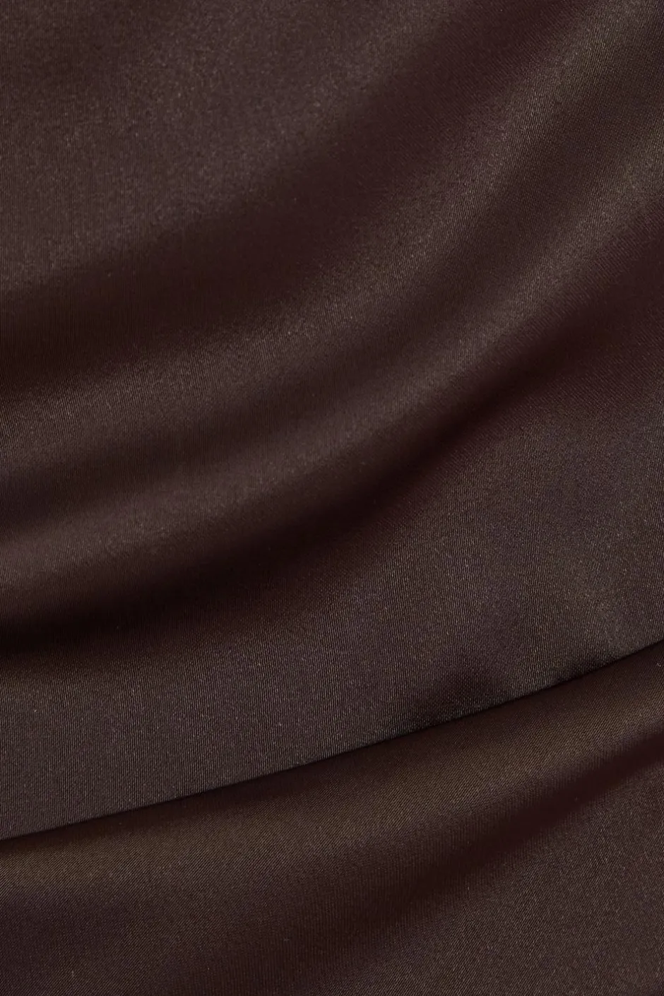 Quiz Satin Cowl Neck Midaxi Dress Brown Clearance