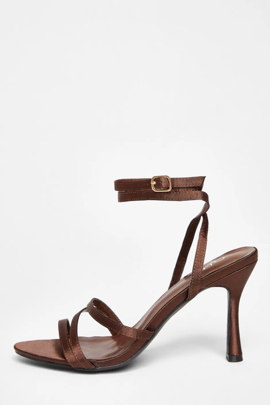 Quiz Brown Strappy Heels Clearance