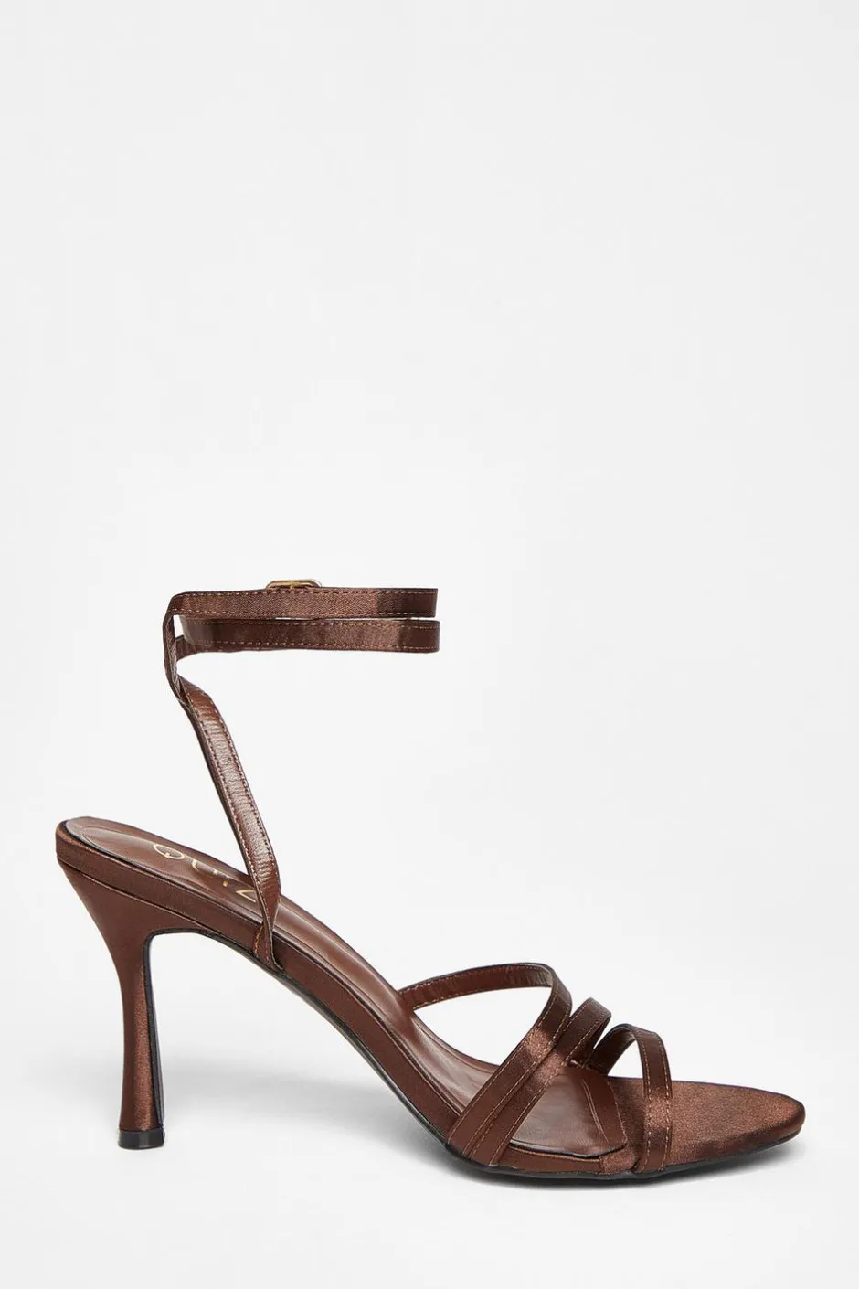 Quiz Brown Strappy Heels Clearance