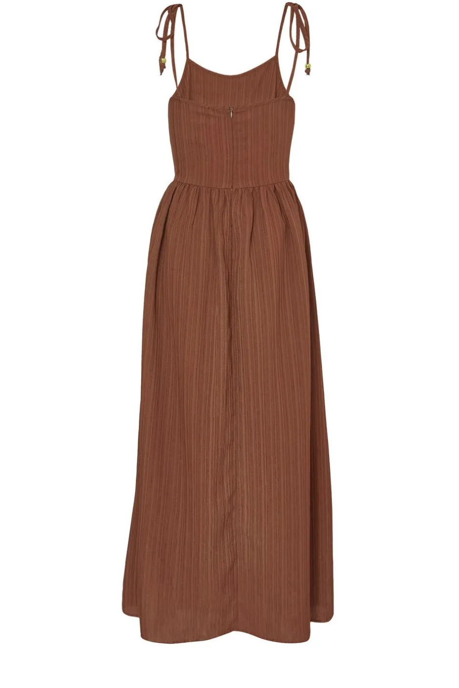 Quiz Brown Textured Midi Dress