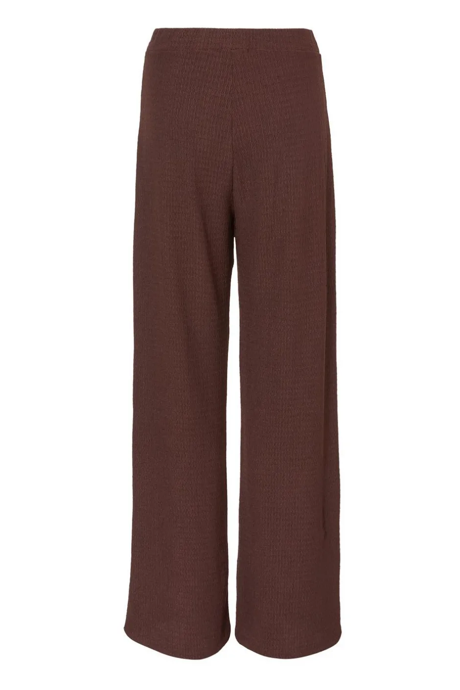 Quiz Brown Textured Palazzo Trousers Discount