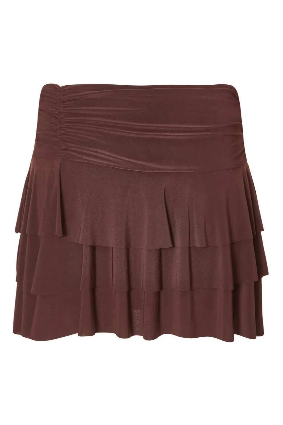 Quiz Tiered Mini Skort Brown Sale