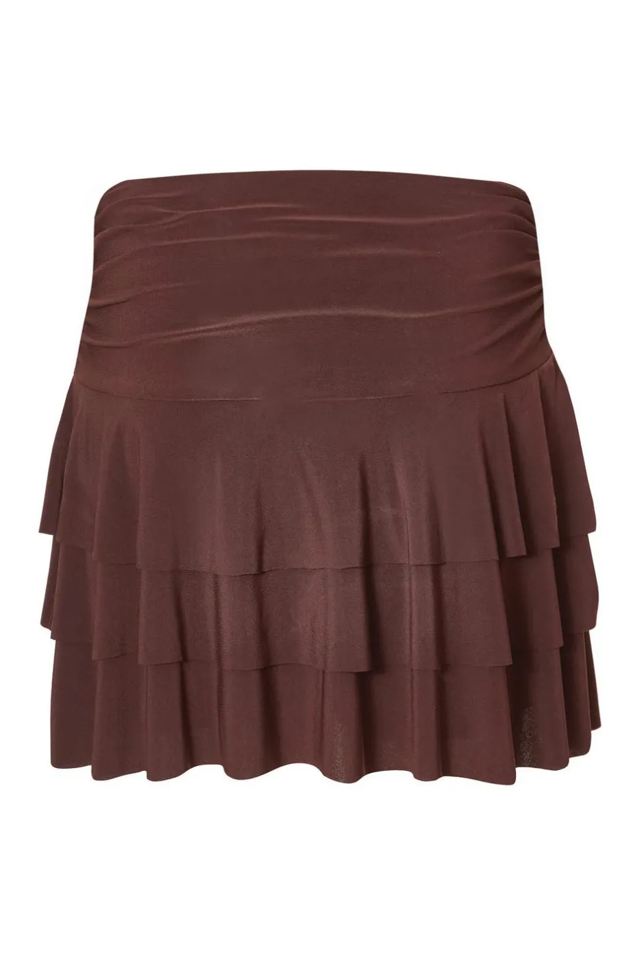 Quiz Tiered Mini Skort Brown Sale