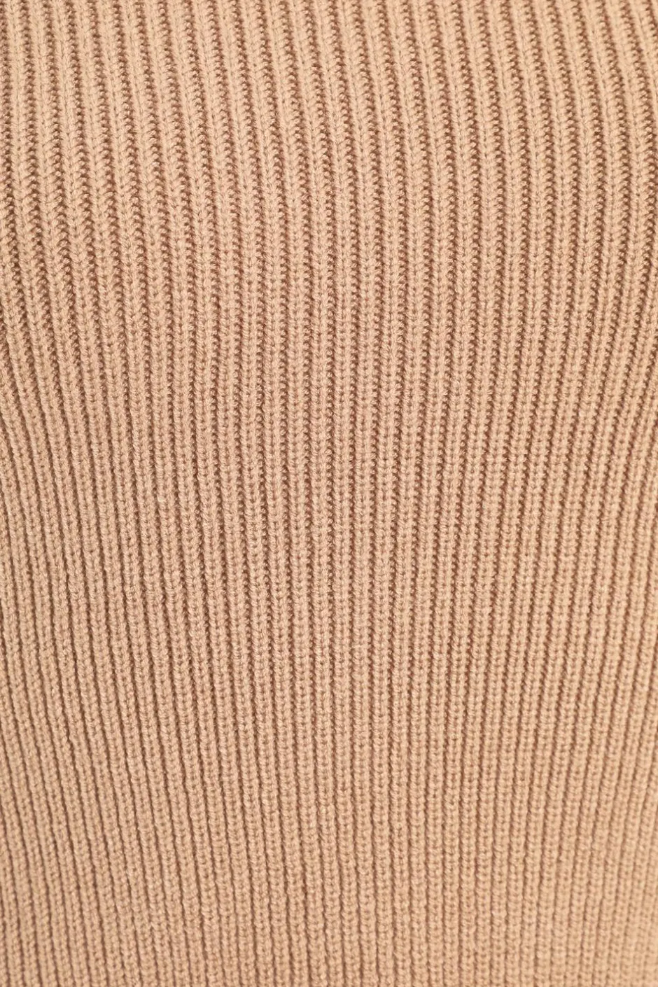 Quiz Camel Knitted Turtle Neck Crop Jumper