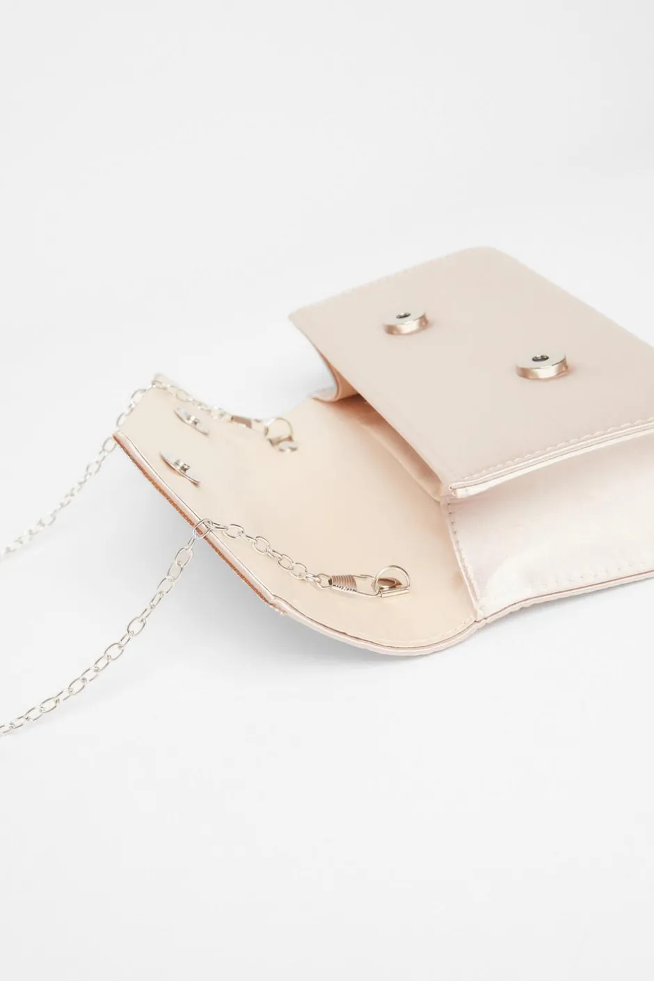 Quiz Champagne Diamante Envelope Clutch Sale