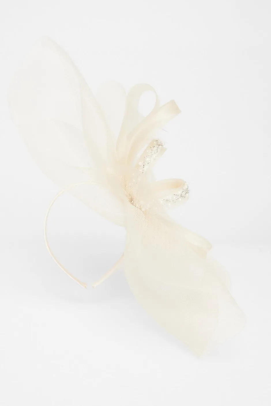 Quiz Embellished Headband Fascinator Champagne Clearance