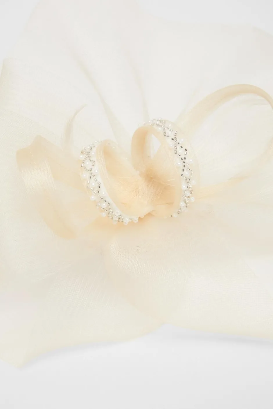 Quiz Embellished Headband Fascinator Champagne Clearance