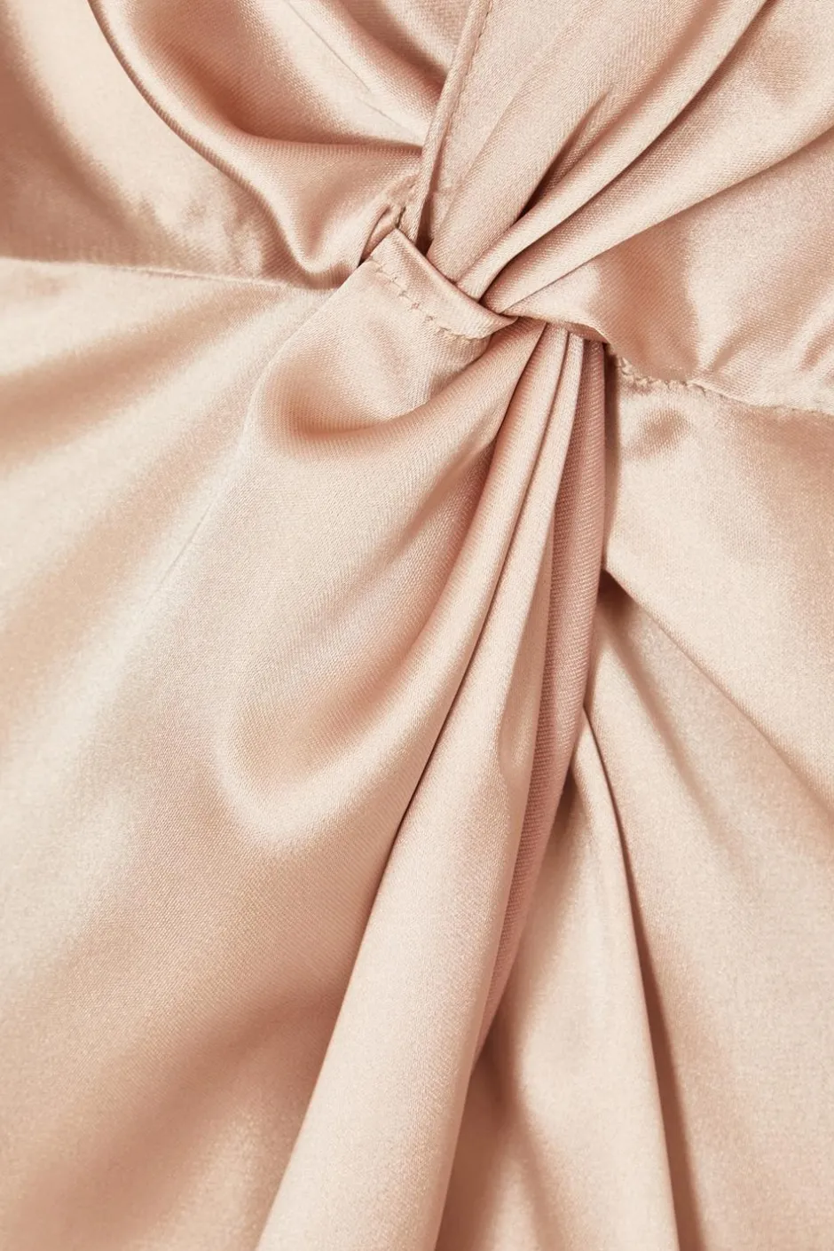 Quiz Knot Front Maxi Dress Champagne Online
