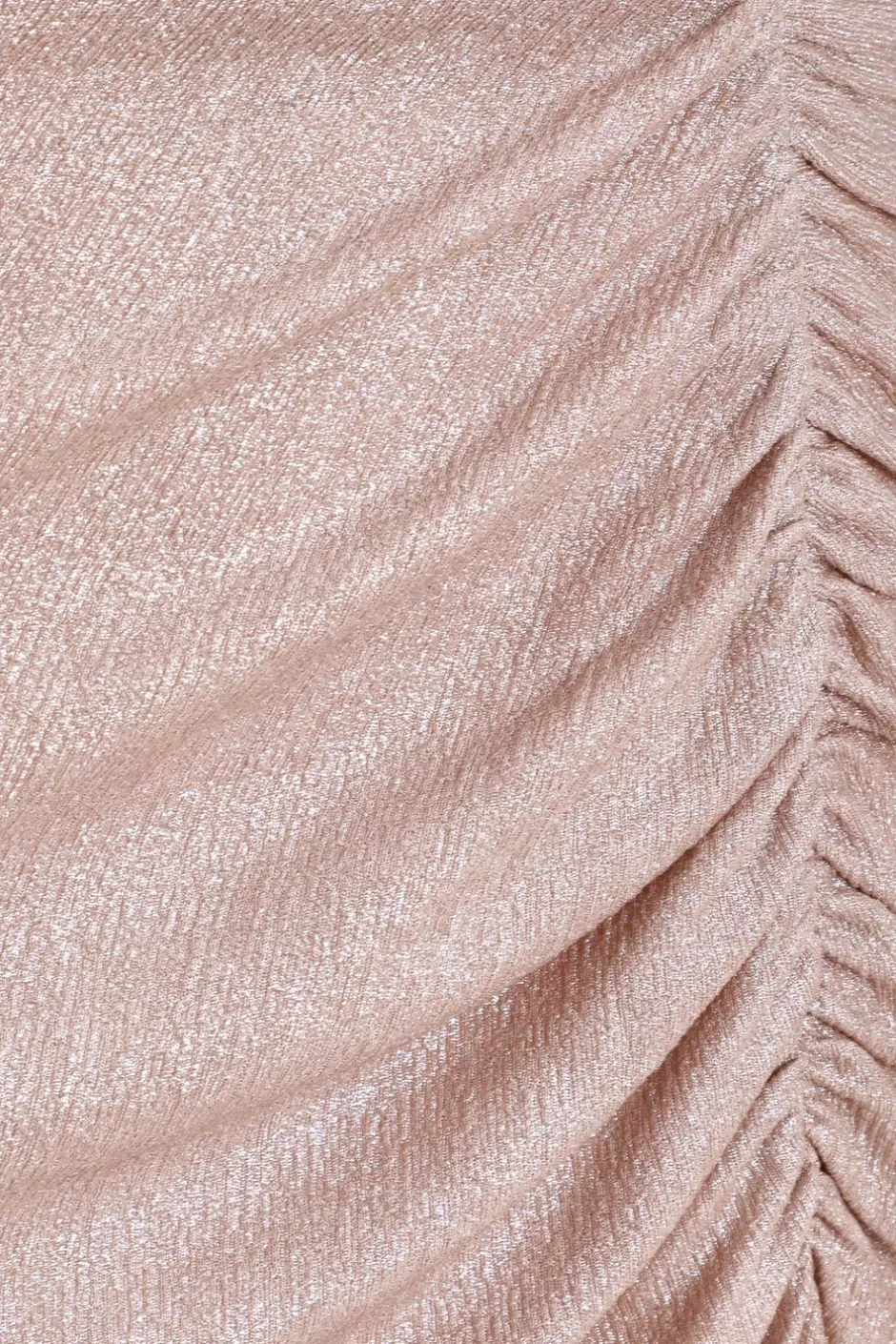 Quiz Champagne Shimmer Ruched Maxi Dress Online