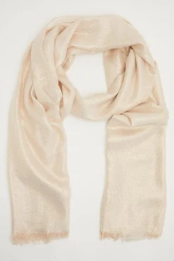 Quiz Shimmer Scarf Champagne Clearance