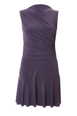 Quiz Ruched Playsuit Charcoal Clearance