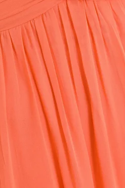 Quiz Coral Chiffon Backless Maxi dress