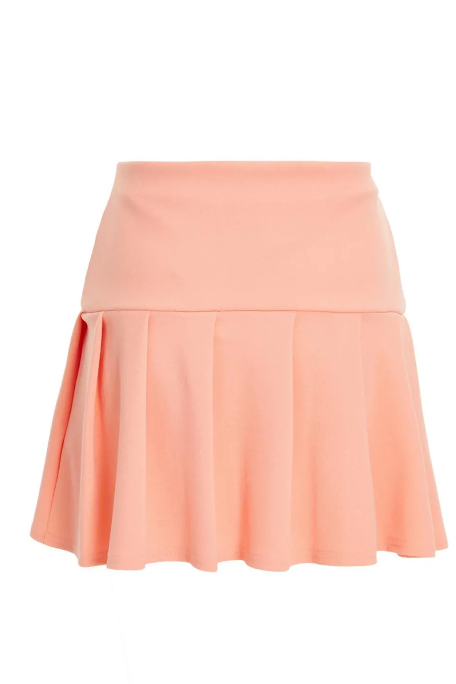 Quiz Coral Pleated Mini Skirt Online