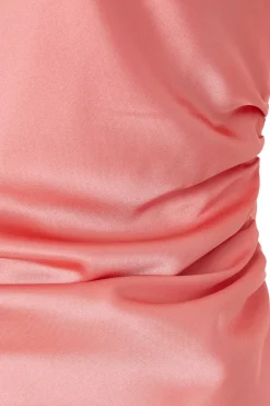 Quiz Coral Satin Buckle Top Online