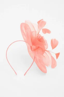 Quiz Coral Spiral Headband Fascinator Outlet