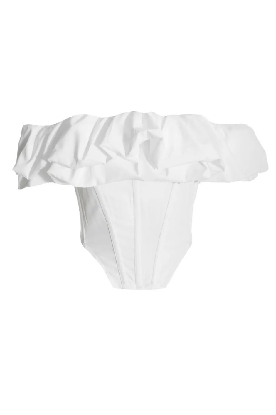 Quiz Bardot Corset Top Cream Discount